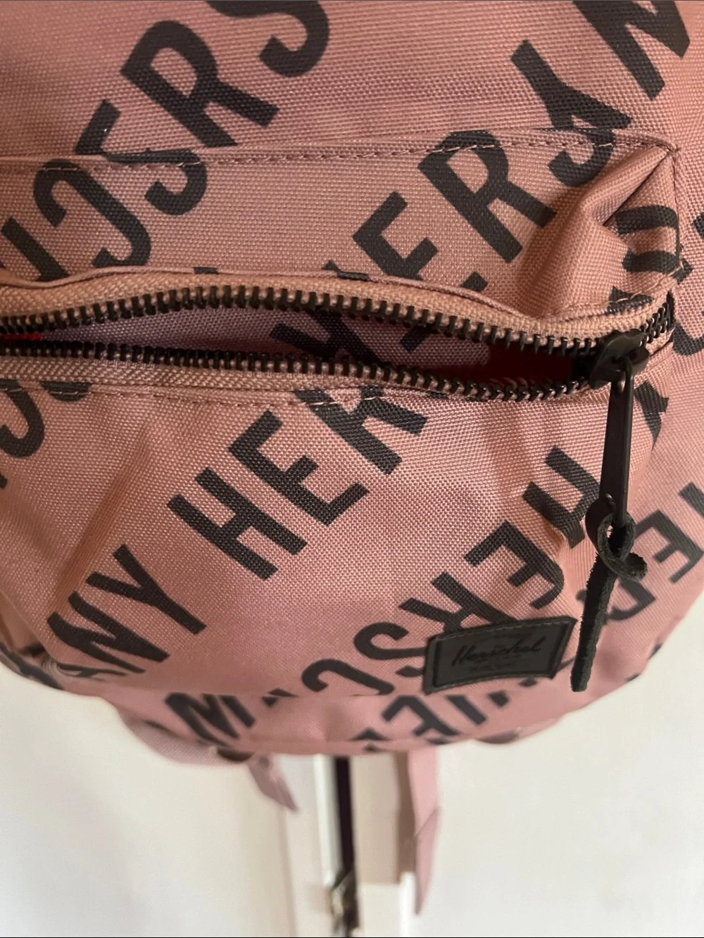 Like new never used Herschel Supply Company Dusty Pink Logo-Print Backpack